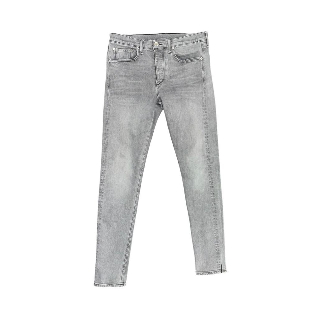 Rag & Bone Men's Fit 1 Extra Slim Button Fly Greyson Jeans Size 33 Punk Grunge